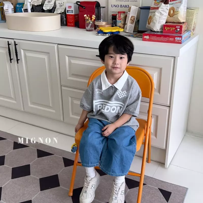 Mignon - Korean Children Fashion - #prettylittlegirls - Free Collar Tee - 2