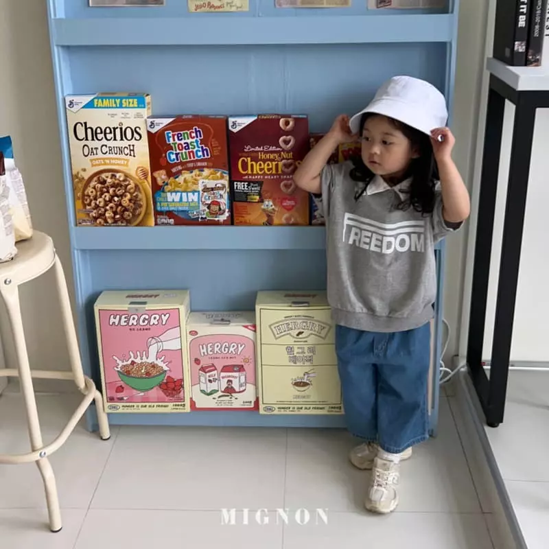 Mignon - Korean Children Fashion - #stylishchildhood - Free Collar Tee - 5
