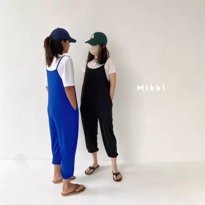 Mikki - Korean Women Fashion - #vintagekidsstyle - Charr Jumpsuit Mom - 6