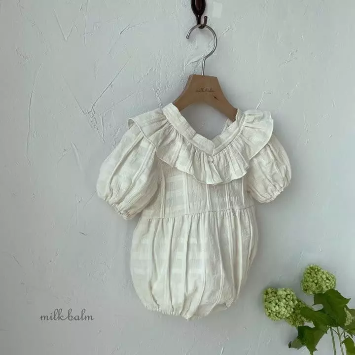 Milk Balm - Korean Baby Fashion - #babyboutique - Hydi Check Bodysuit - 9