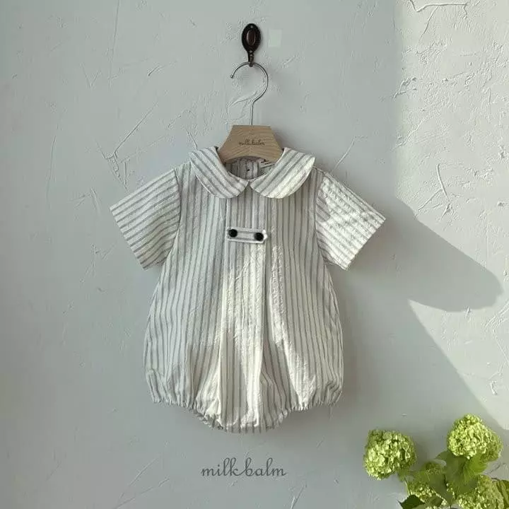 Milk Balm - Korean Baby Fashion - #babyboutiqueclothing - Cale Short Sleeves Bodysuit - 5