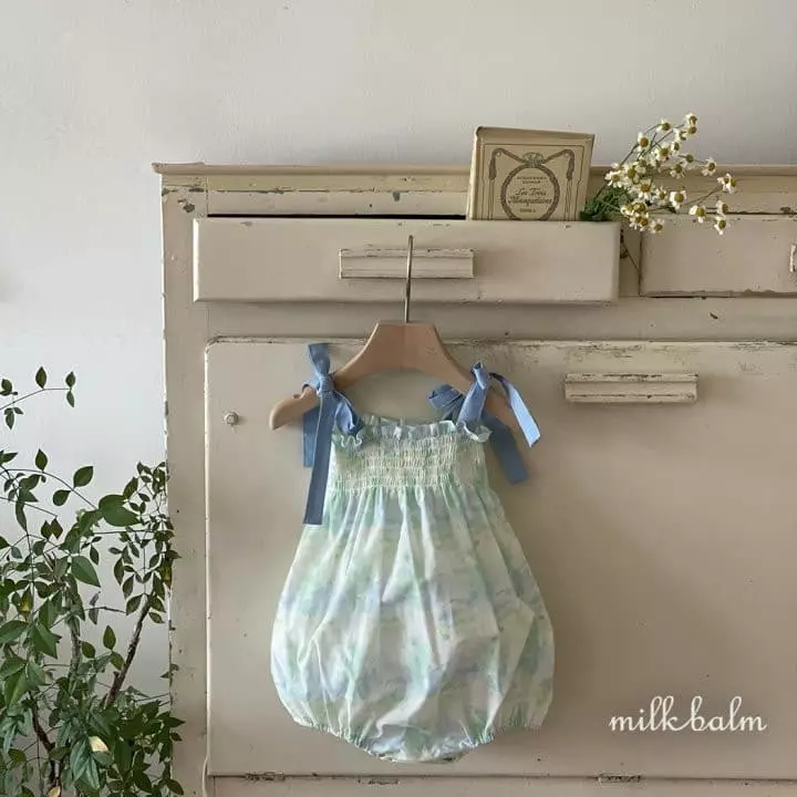Milk Balm - Korean Baby Fashion - #babyboutiqueclothing - Camilla Smocking Bodysuit