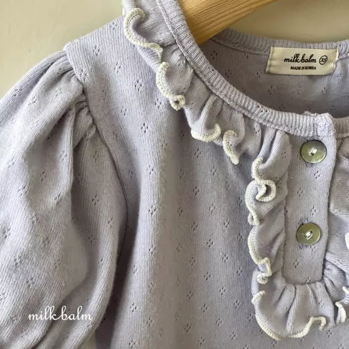 Milk Balm - Korean Children Fashion - #prettylittlegirls - Rosely Frill Tee - 4