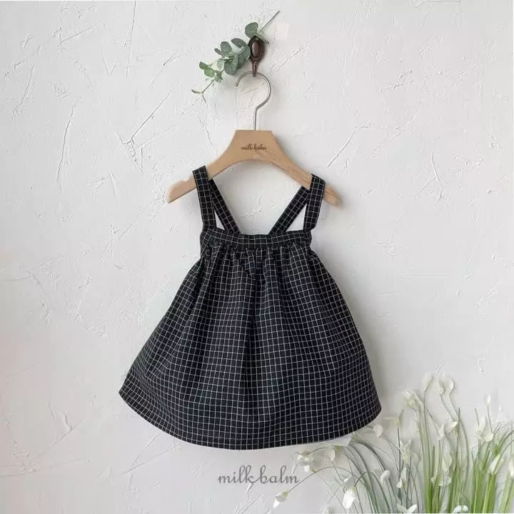 Milk Balm - Korean Children Fashion - #toddlerclothing - Swan Dungarees Skirt - 9