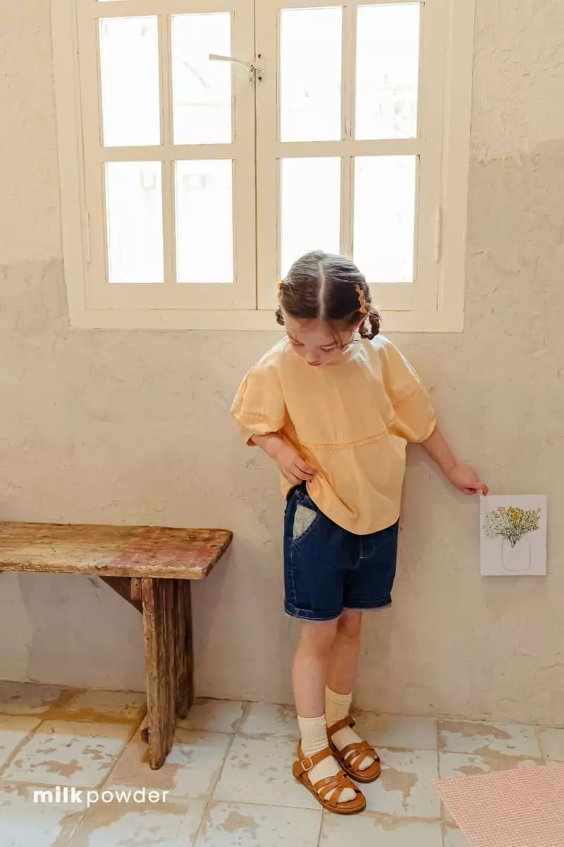 Milk Powder - Korean Children Fashion - #stylishchildhood - Patch Denim Jeans - 2
