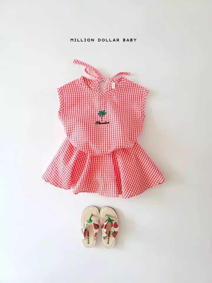 Million Dollar Baby - Korean Children Fashion - #fashionkids - Palm Tree Top Bottom Set