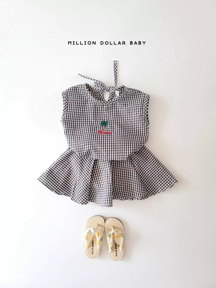 Million Dollar Baby - Korean Children Fashion - #littlefashionista - Palm Tree Top Bottom Set - 6