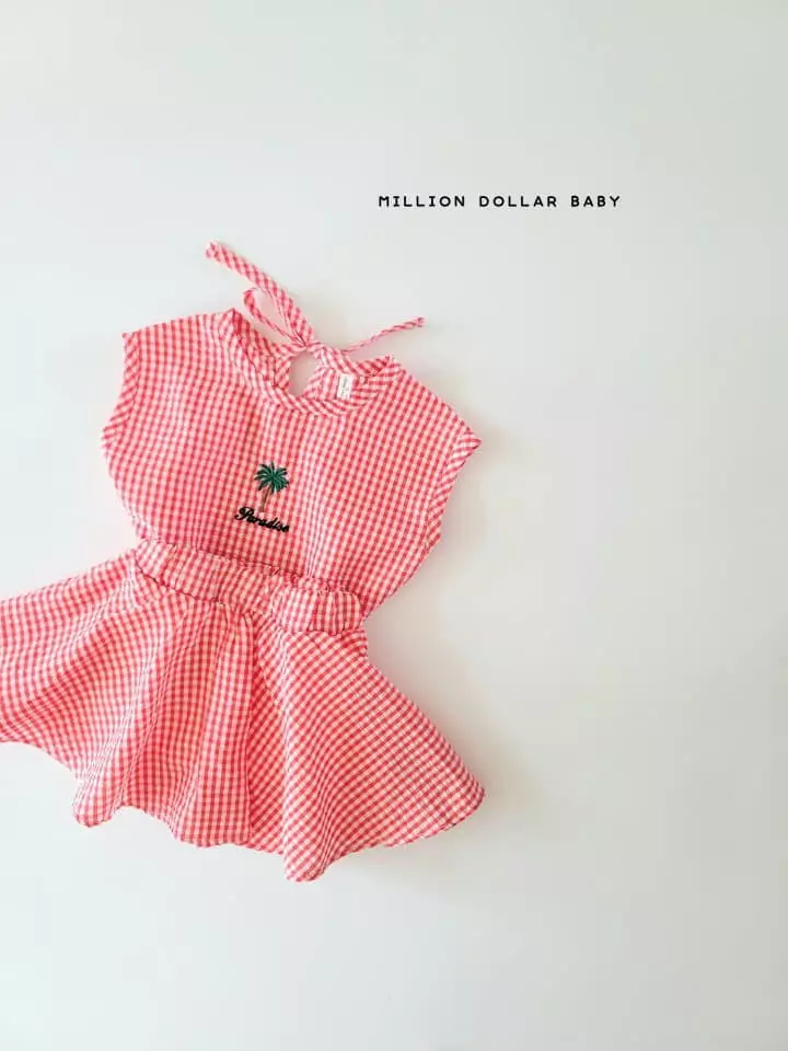 Million Dollar Baby - Korean Children Fashion - #prettylittlegirls - Palm Tree Top Bottom Set - 9