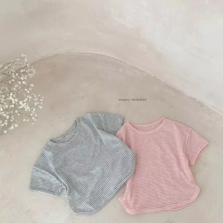 Mimi Market - Korean Baby Fashion - #babyboutique - Mi Love Stripes Tee - 8