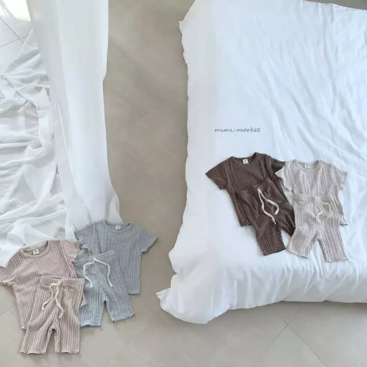 Mimi Market - Korean Baby Fashion - #babyboutiqueclothing - Rib Top Bottom Set - 10