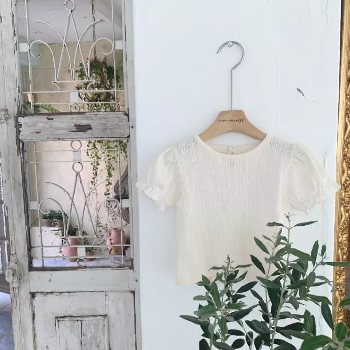 Mimi Market - Korean Baby Fashion - #babyfever - eyelet Shirring Tee - 2