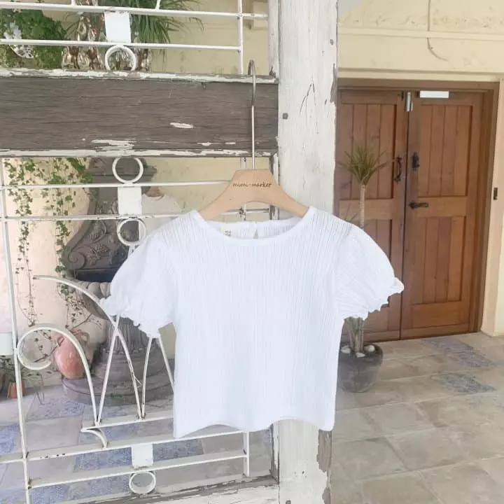 Mimi Market - Korean Baby Fashion - #babyoninstagram - eyelet Shirring Tee - 5