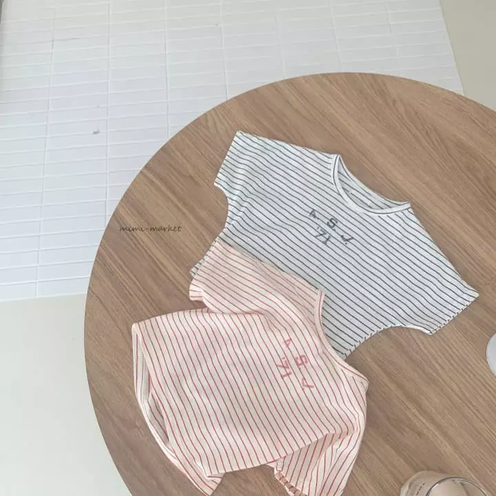 Mimi Market - Korean Baby Fashion - #babywear - 71 Stripes Tee - 6