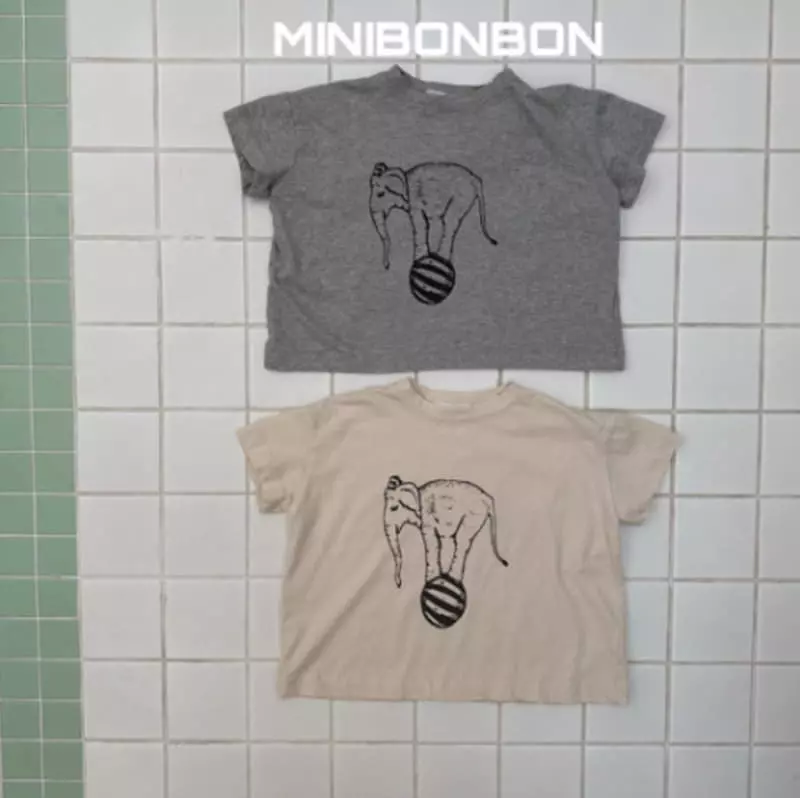 Mini Bongbong - Korean Children Fashion - #fashionkids - Elepant Tee