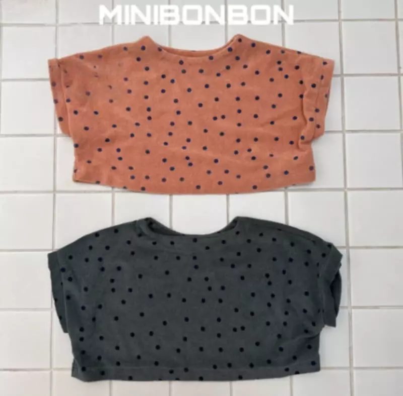 Mini Bongbong - Korean Children Fashion - #littlefashionista - Dot Short Tee