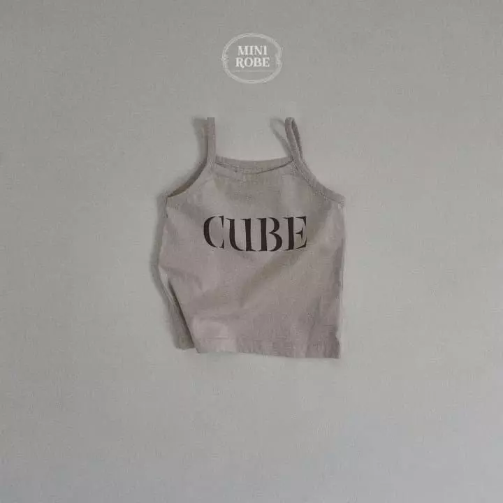 Mini Robe - Korean Baby Fashion - #onlinebabyshop - Cube Sleeveless - 4