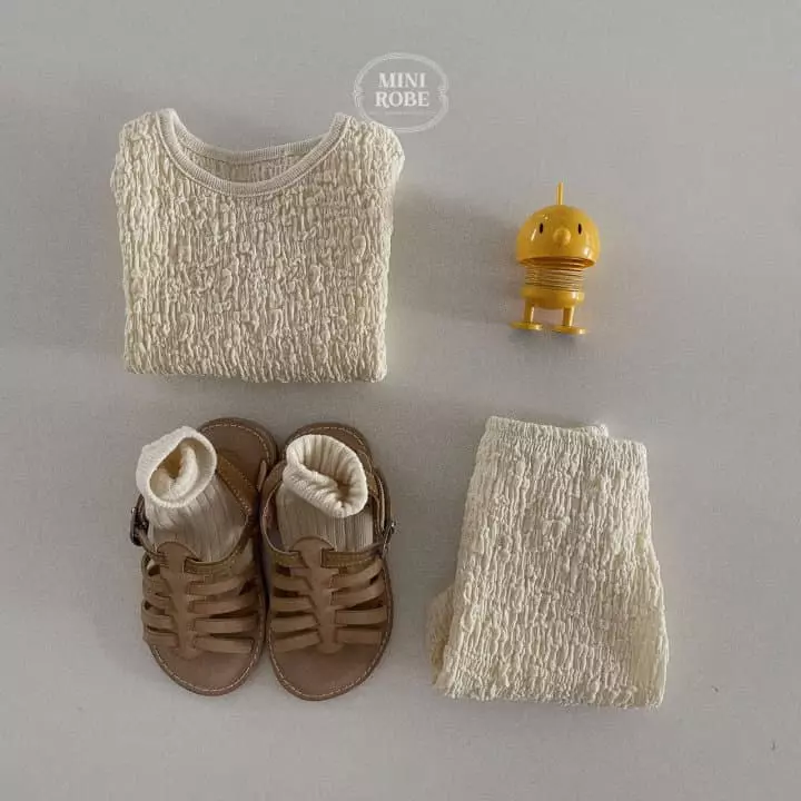 Mini Robe - Korean Baby Fashion - #babyboutiqueclothing - Pleats Top Bottom Set - 12