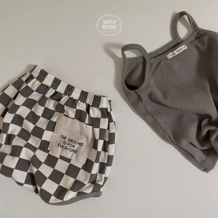 Mini Robe - Korean Baby Fashion - #babyboutiqueclothing - Checker Board Top Bottom Set - 9