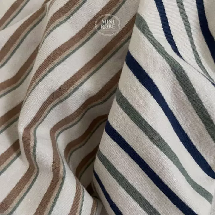 Mini Robe - Korean Baby Fashion - #babyfashion - Candy Stripes Tee