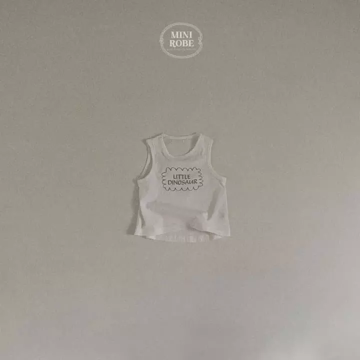 Mini Robe - Korean Baby Fashion - #babygirlfashion - Dino Sleeveless - 4