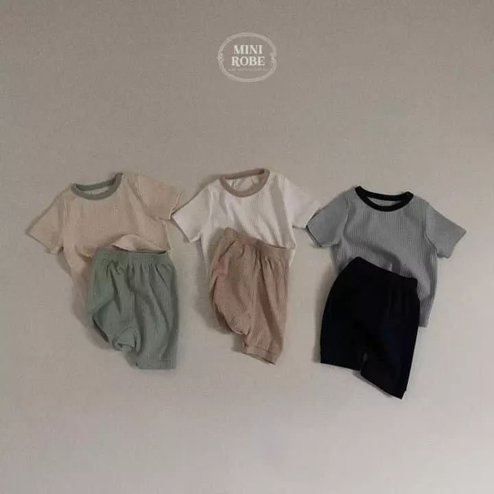 Mini Robe - Korean Baby Fashion - #babyoninstagram - Bunny Top Bottom Set - 3