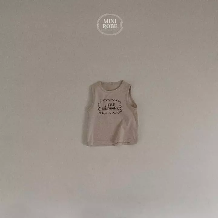 Mini Robe - Korean Baby Fashion - #babyoninstagram - Dino Sleeveless - 5