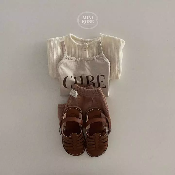 Mini Robe - Korean Baby Fashion - #babyoninstagram - Cube Sleeveless - 12