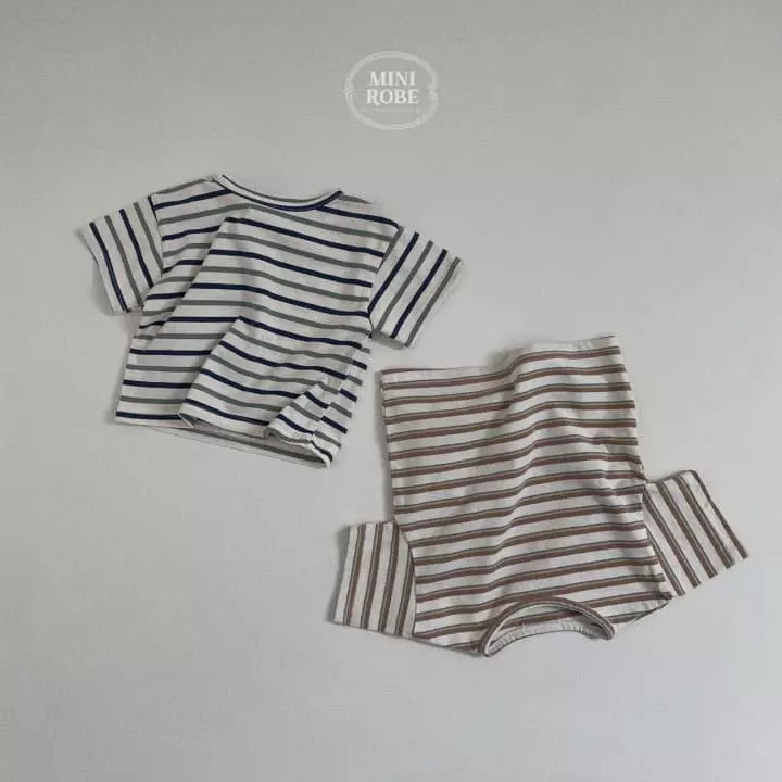 Mini Robe - Korean Baby Fashion - #babyoninstagram - Candy Stripes Tee - 5