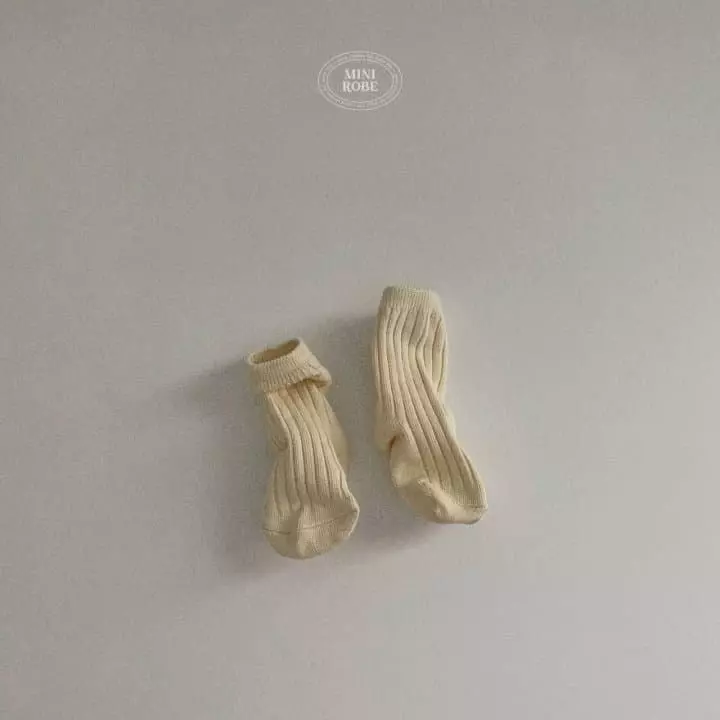 Mini Robe - Korean Baby Fashion - #babyootd - Pistachio Socks