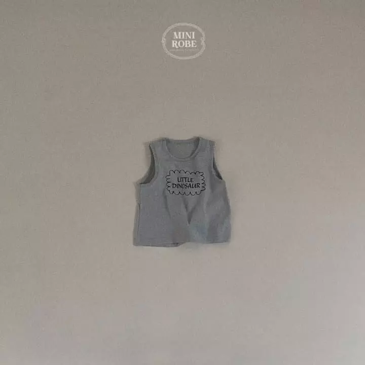 Mini Robe - Korean Baby Fashion - #babyootd - Dino Sleeveless - 6