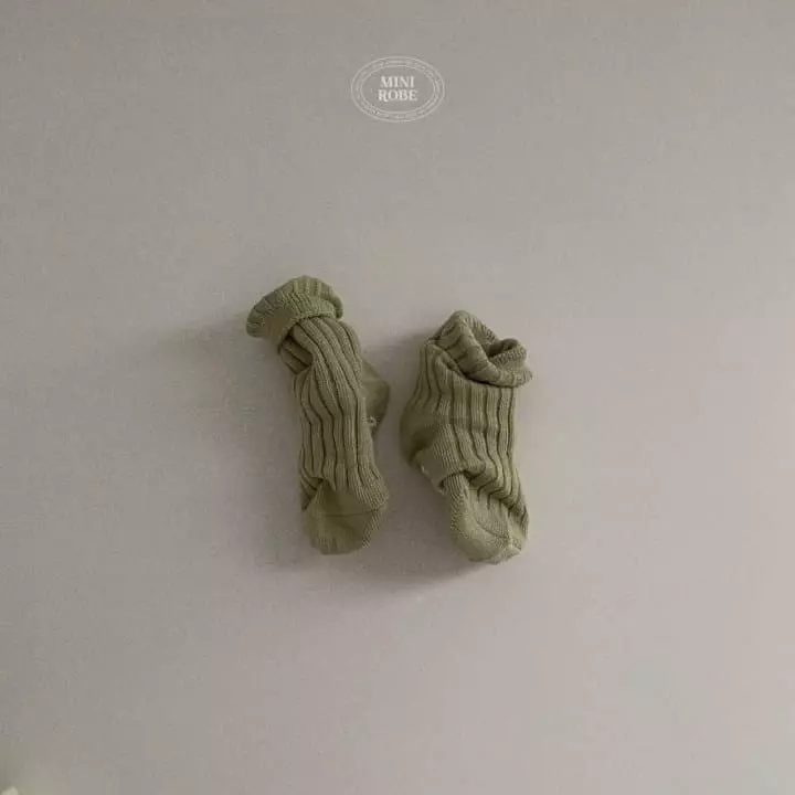 Mini Robe - Korean Baby Fashion - #babyoutfit - Pistachio Socks - 3
