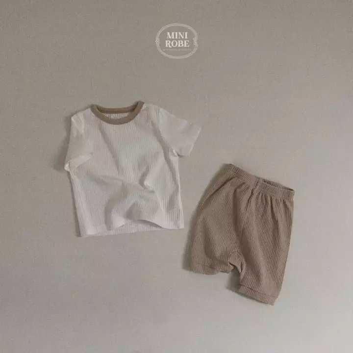 Mini Robe - Korean Baby Fashion - #babyoutfit - Bunny Top Bottom Set - 6