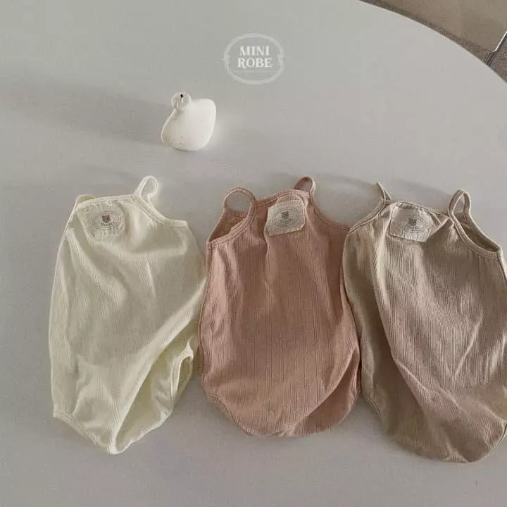 Mini Robe - Korean Baby Fashion - #babyoutfit - Bear Bodysuit - 2
