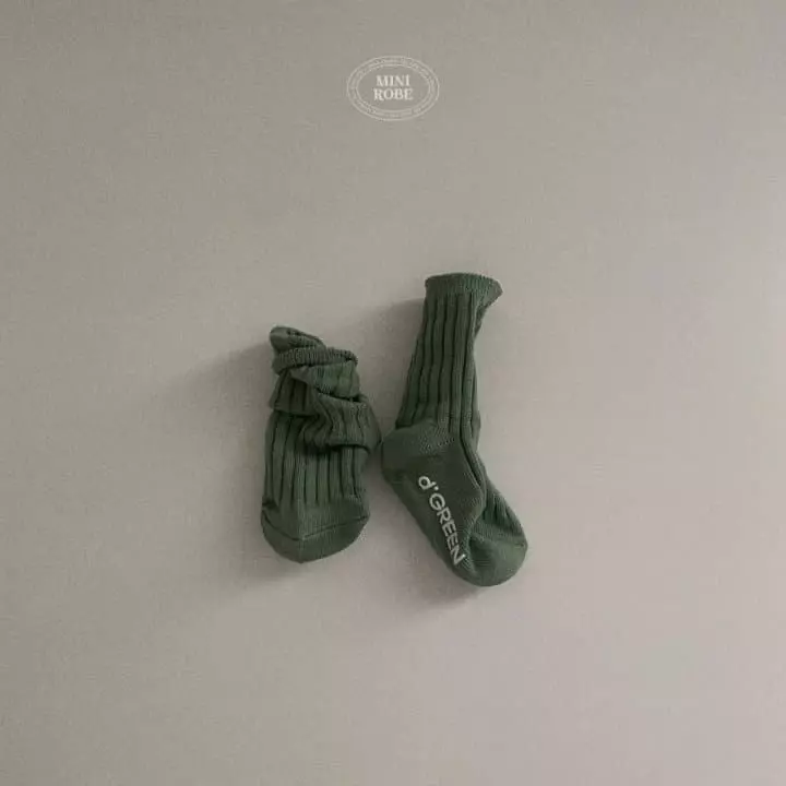 Mini Robe - Korean Baby Fashion - #babyoutfit - Pistachio Socks - 4