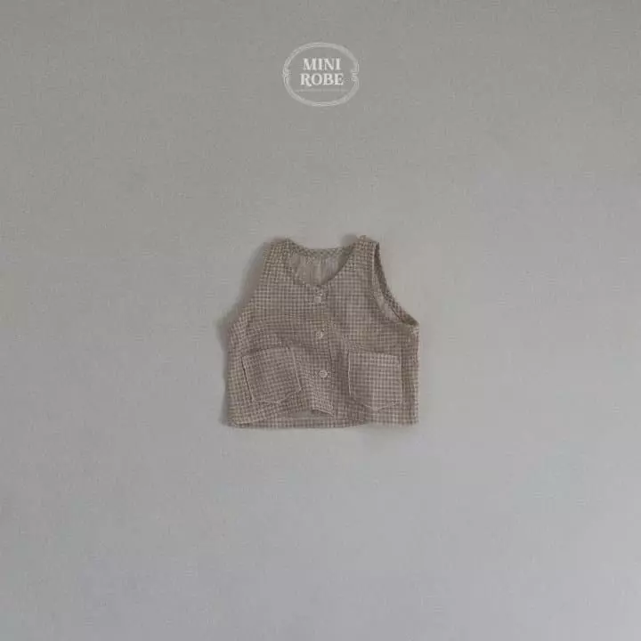 Mini Robe - Korean Baby Fashion - #babyoutfit - Monaka Vest - 4