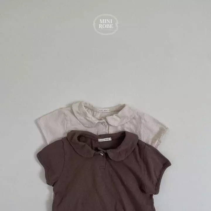 Mini Robe - Korean Baby Fashion - #onlinebabyshop - Marlang Collar Tee - 2