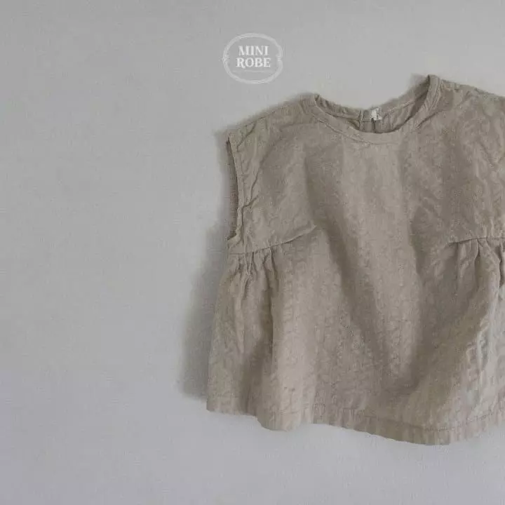 Mini Robe - Korean Baby Fashion - #onlinebabyshop - Seersucker Blouse - 7