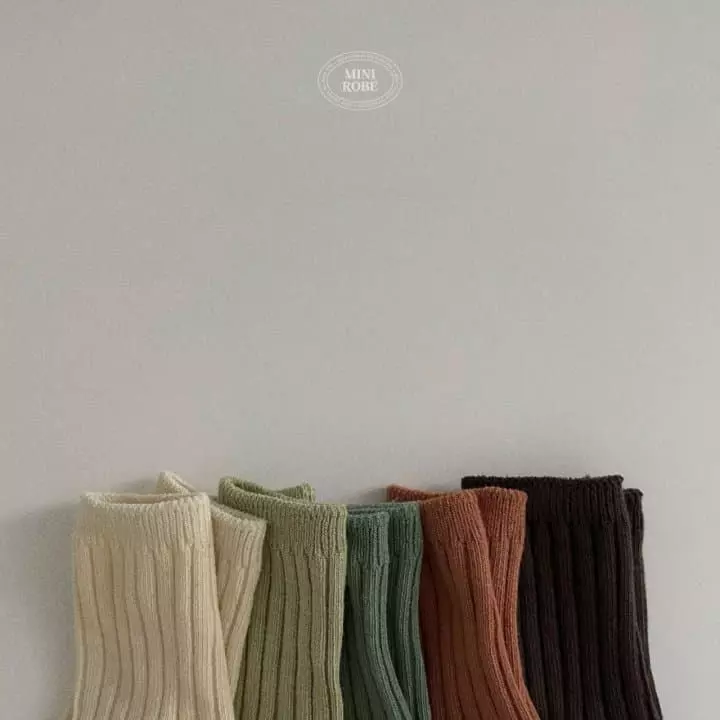 Mini Robe - Korean Baby Fashion - #smilingbaby - Pistachio Socks - 7