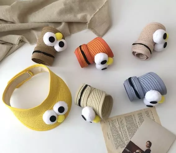 Miso - Korean Children Fashion - #designkidswear - Big Eyes Sun Cap - 3