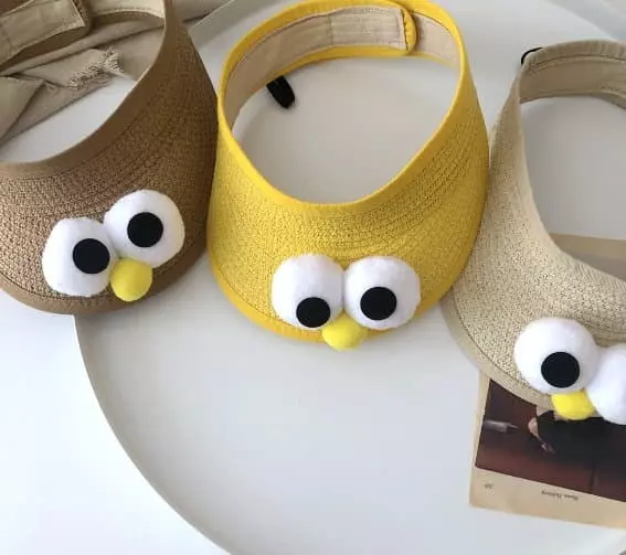 Miso - Korean Children Fashion - #designkidswear - Big Eyes Sun Cap - 4