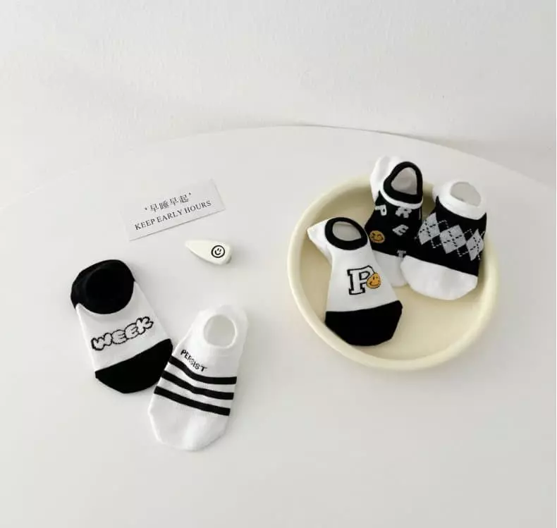 Miso - Korean Children Fashion - #fashionkids - Black Socks Set