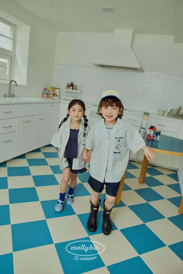 Mollybin - Korean Children Fashion - #kidsshorts - Vacation Shirt - 12
