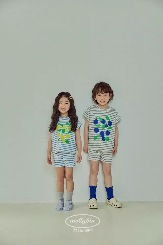 Mollybin - Korean Children Fashion - #kidzfashiontrend - Sweet Terry Top Bottom Set - 11