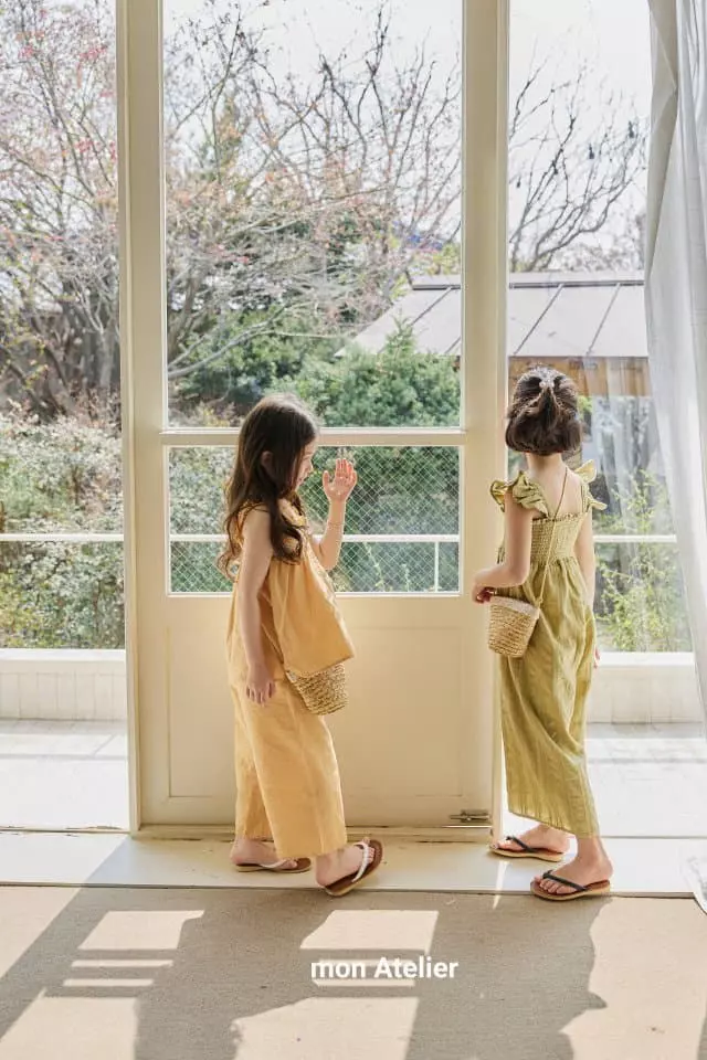 Mon Atelier - Korean Children Fashion - #designkidswear - Orange Bonbon Top Bottom Set - 11