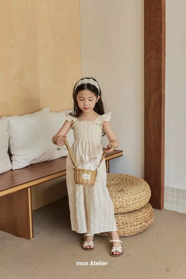 Mon Atelier - Korean Children Fashion - #kidzfashiontrend - Avocado Jumpsuit