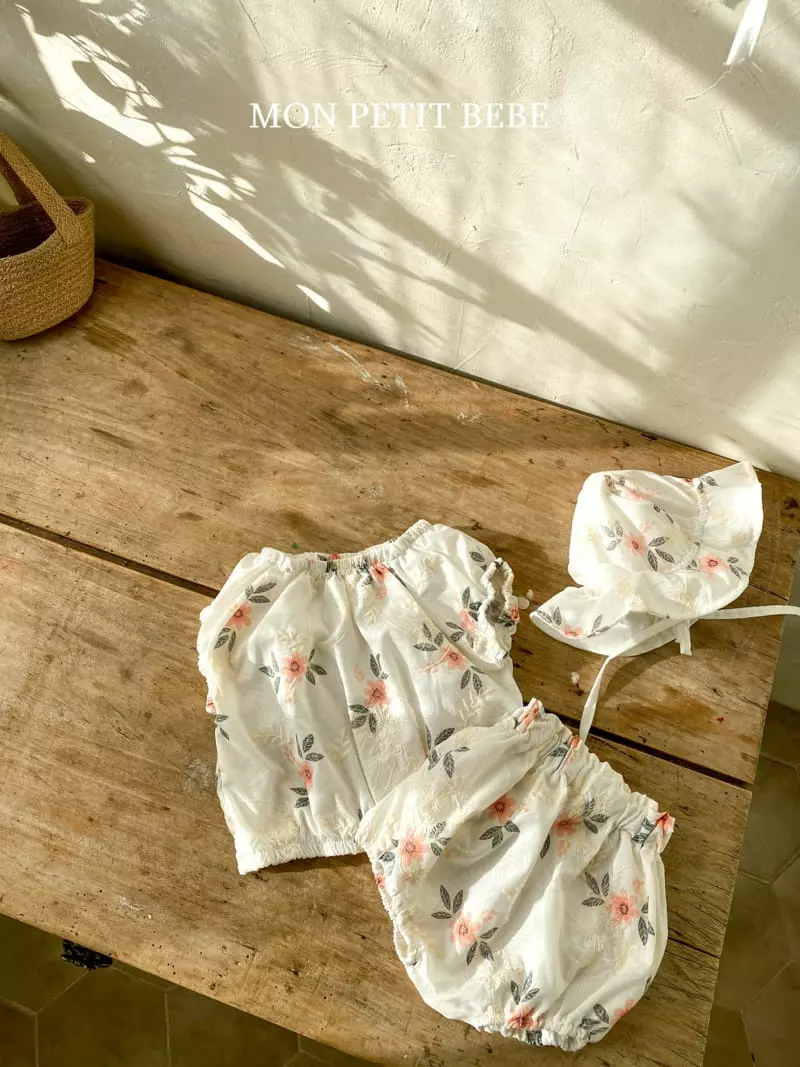 Mon Petit Bebe - Korean Baby Fashion - #babyfever - Botte Embrodiery Hat - 4