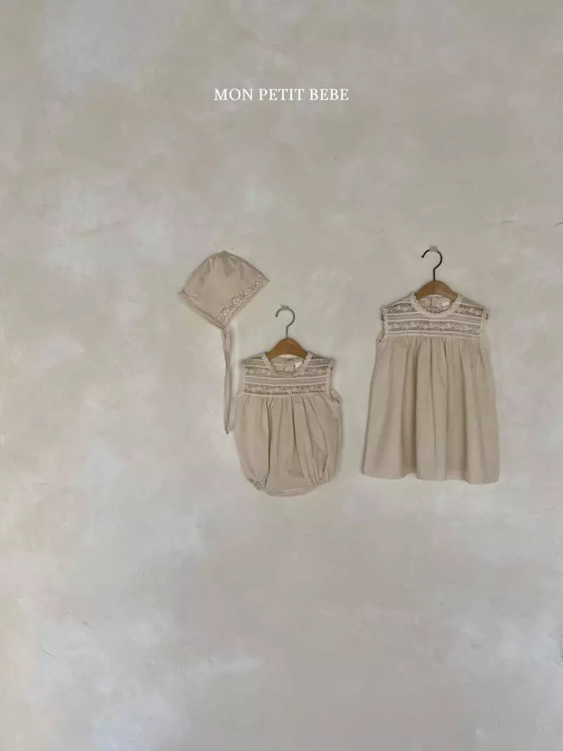 Mon Petit Bebe - Korean Baby Fashion - #babygirlfashion - Lace Roa Bonnet - 3