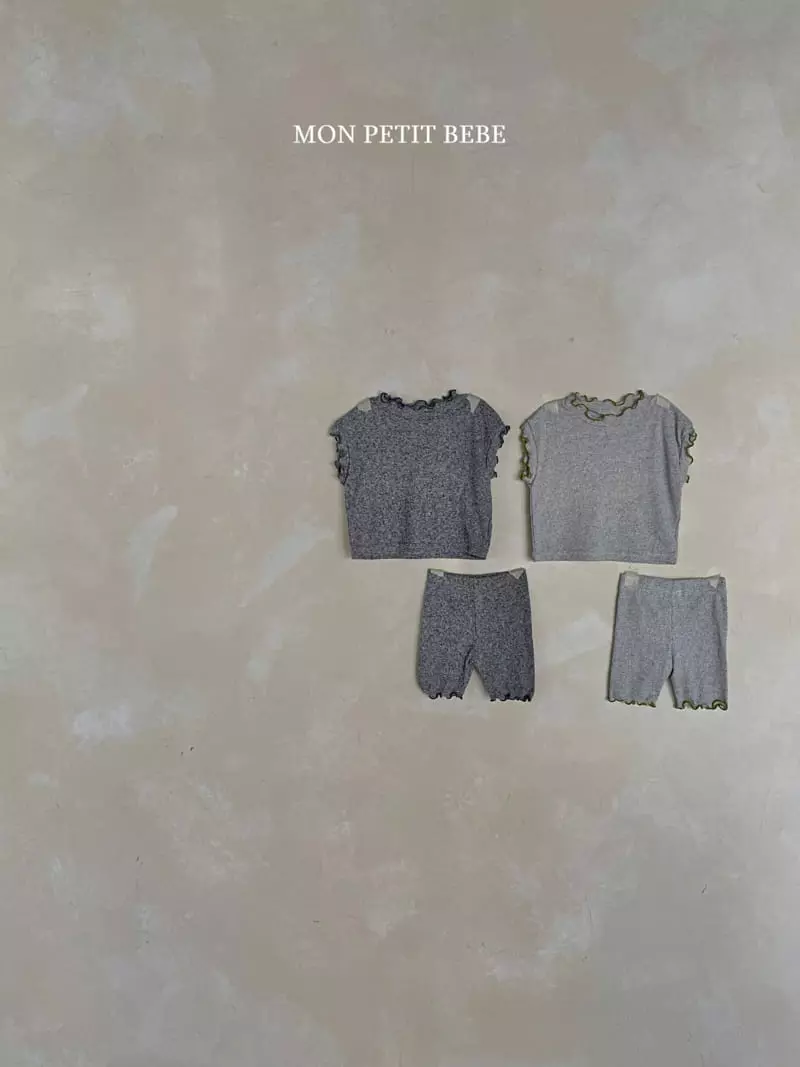 Mon Petit Bebe - Korean Baby Fashion - #babyootd - Cucudas Top Bottom Set - 3