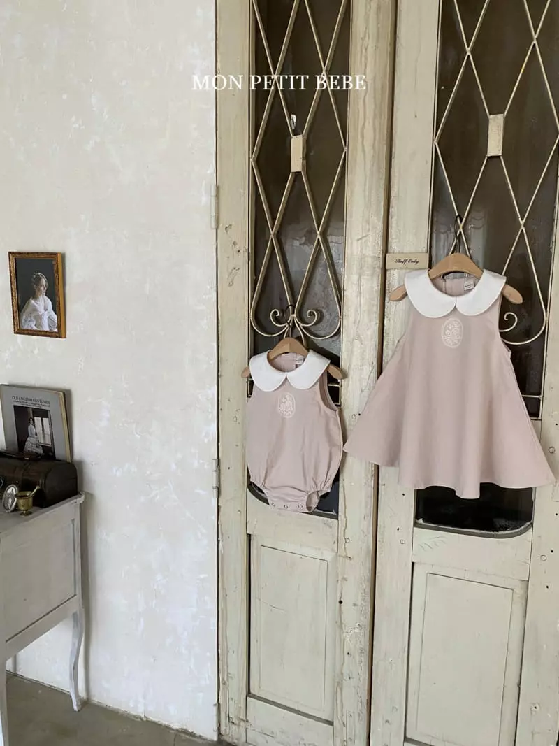 Mon Petit Bebe - Korean Children Fashion - #fashionkids - Cler Collar One-piece - 11