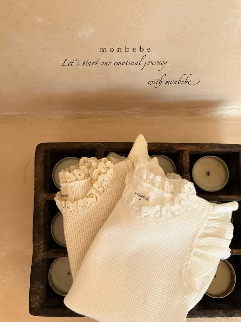Monbebe - Korean Baby Fashion - #babyclothing - Summer Frill Waffle Bodysuit